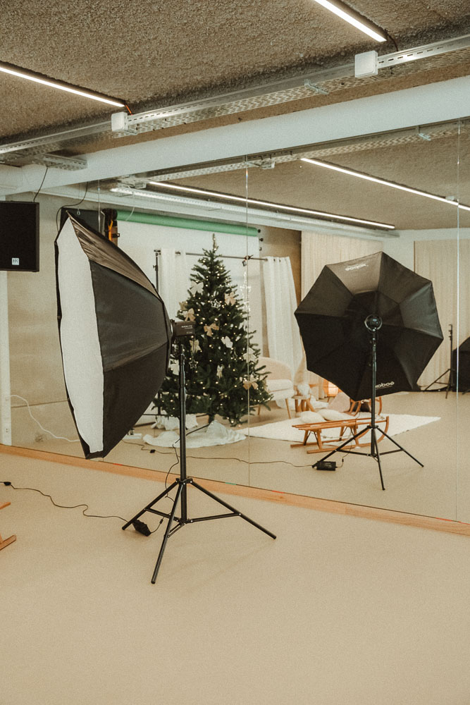 Softboxen in de fotostudio